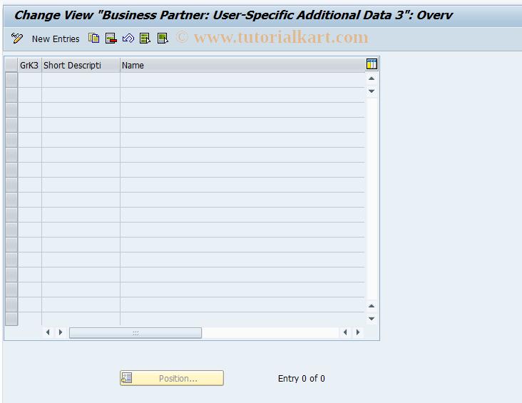 SAP TCode FZA2 - Customizing Int. Indicator 3