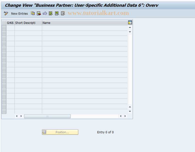 SAP TCode FZA5 - Customizing Int. Indicator 6