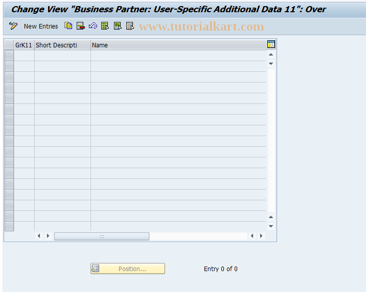 SAP TCode FZB0 - Customizing Int. Indicator 11