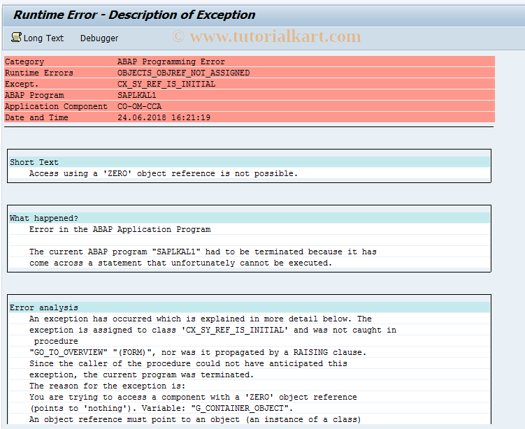 SAP TCode GA12N - Change FI-SL Actual Assessment