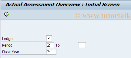 SAP TCode GA16 - Actual Assessment Overview