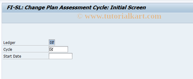 SAP TCode GA28 - Change FI-SL Planned Assessment