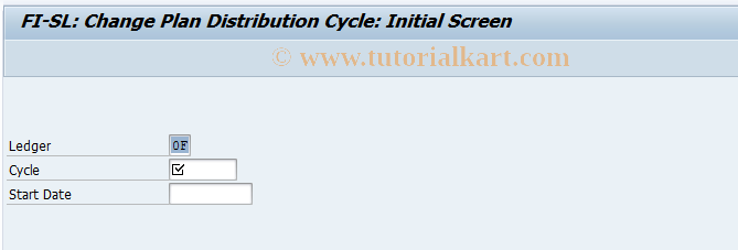 SAP TCode GA48 - Change FI-SL Planned Distribution