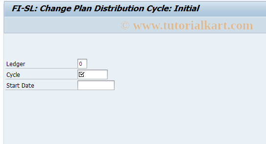 SAP TCode GA48N - Change FI-SL Planned Distribution