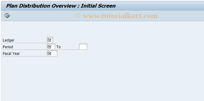 SAP TCode GA4C - Plan Distribution Overview