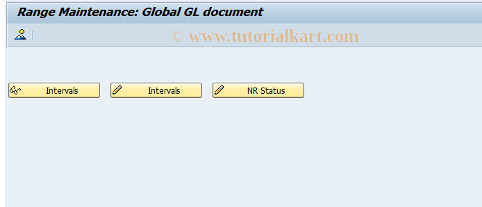 SAP TCode GB05 - Number Range Maintenance for Global Ledgers