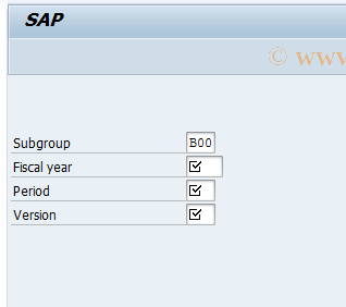 SAP TCode GC17 - Change Subgroup Master Record