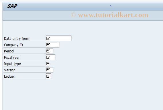 SAP TCode GC21 - Enter Individual Fin.Statement Data