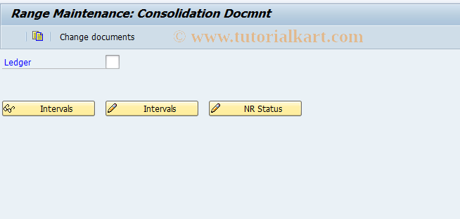 SAP TCode GC25 - Maintain Consolidation Number Ranges