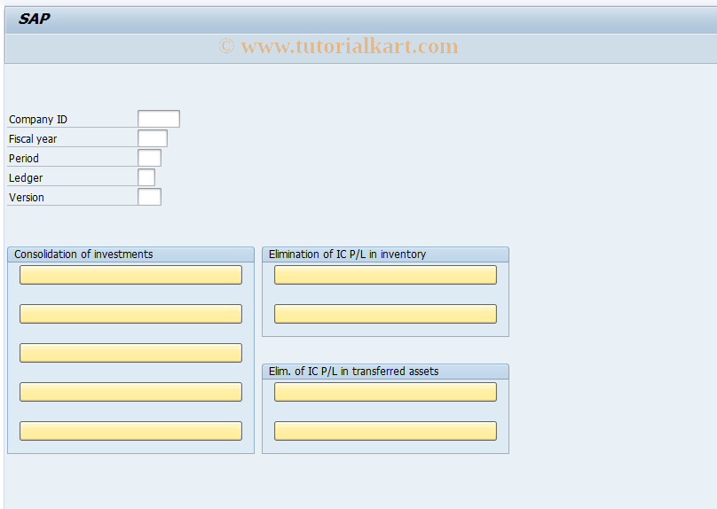 SAP TCode GC33 - FI-LC: Financial Data Table Maintenance 