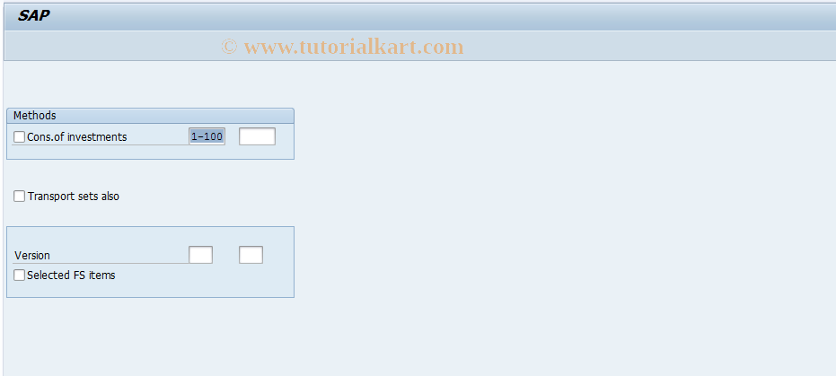 SAP TCode GC36 - Transport connection: Cons.Invoice Customer 