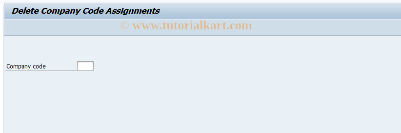 SAP TCode GCB4 - FI-SL: Delete Company Code