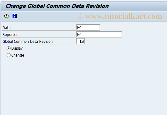 SAP TCode GCD2_XBRL - Change GCD Revision