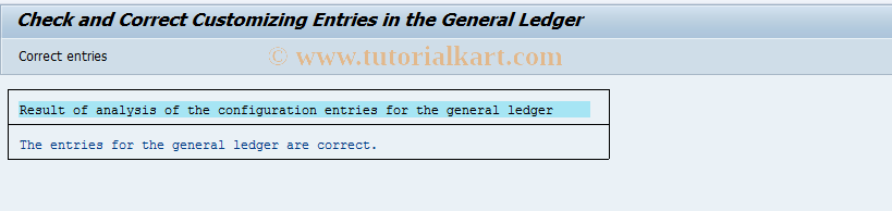 SAP TCode GCD4 - Check General Ledger