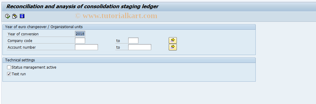 SAP TCode GCEG - Ingeration: Euro transaction types