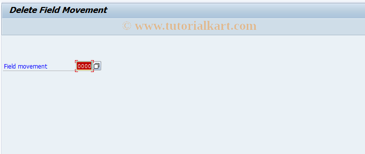 SAP TCode GCF4 - FI-SL: Delete Field Assignment