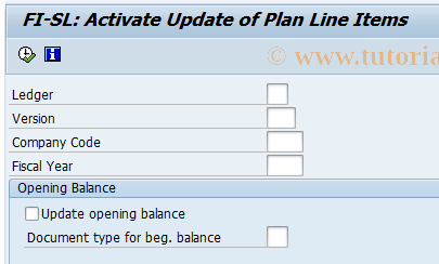 SAP TCode GCLE - Activate Local Plan Line Items