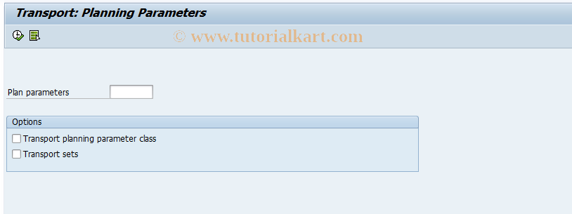 SAP TCode GCT5 - Transport: Planning Parameters