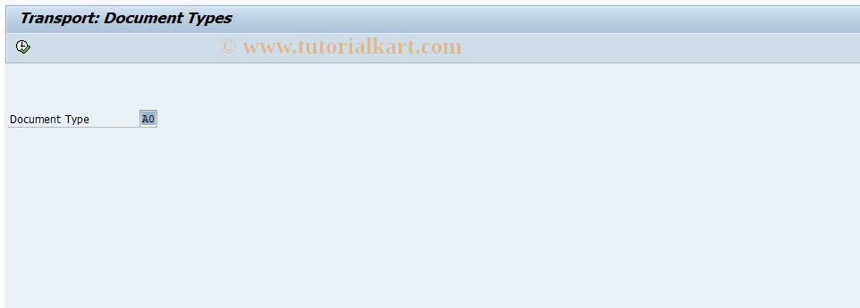 SAP TCode GCT8 - Transport: Document Types