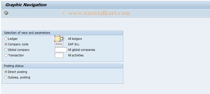 SAP TCode GC_GR_NV - Indirect call of GCD3