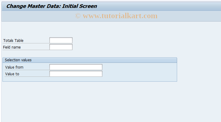 SAP TCode GD52 - Change Local FI-SL Master Data