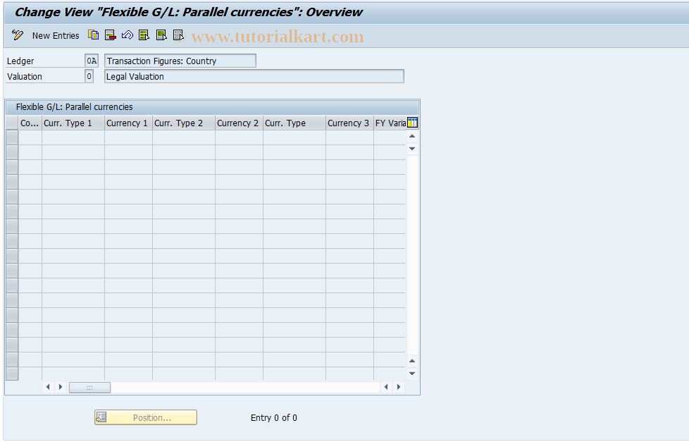 SAP TCode GLC2 - Flex.G/L: Activate local ledger