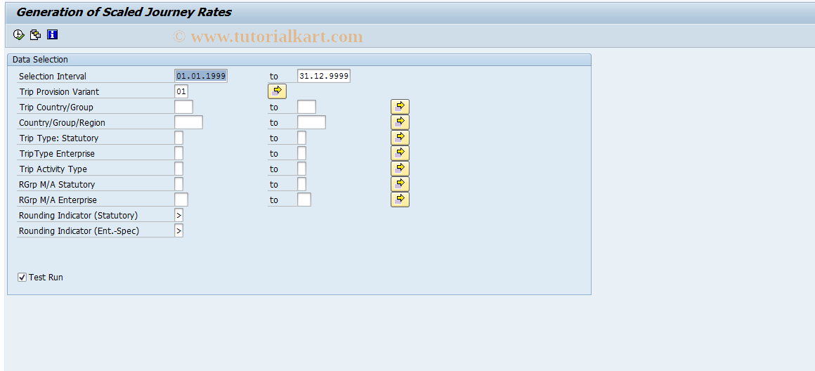 SAP TCode GLO_PRVA - Scale Local Transport