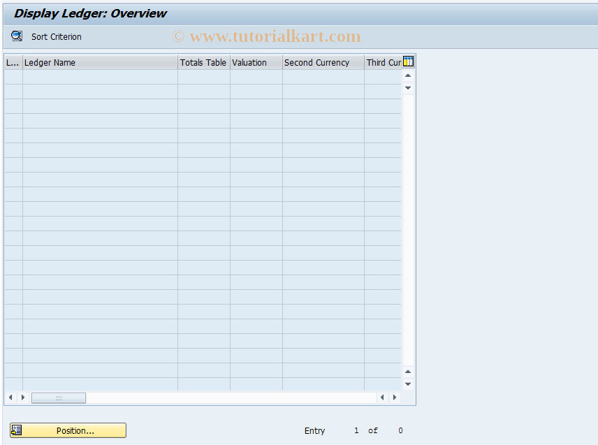 SAP TCode GLR3 - Display flex. G/L rollup ledger