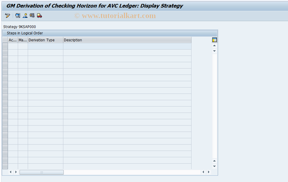 SAP TCode GMAVCDERICH - GM Derivation of check horizon