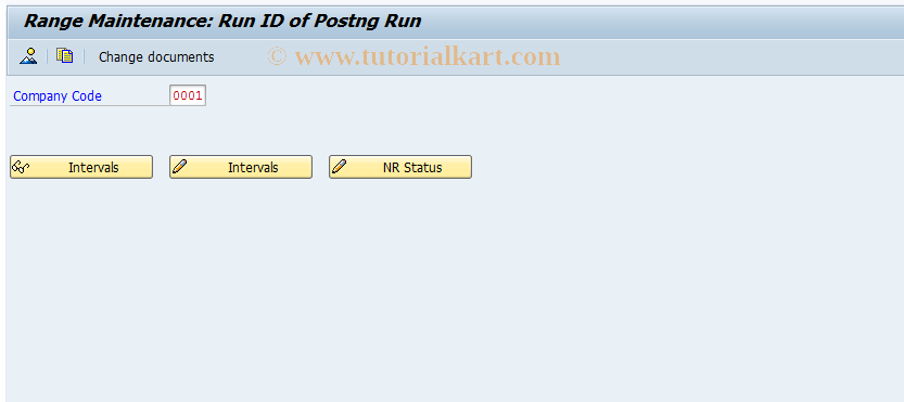 SAP TCode GMA_ACEPS_RUNID - Number Range Maint: ACE Posting Run