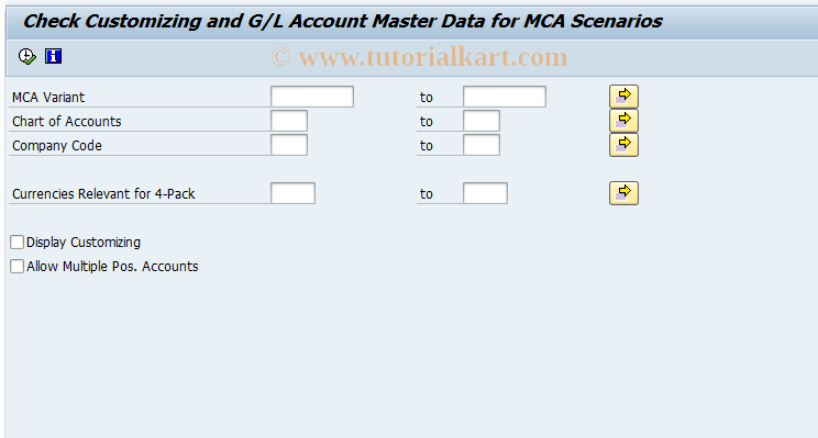 SAP TCode GMCA_CHK_CONF - Check MCA Configuration