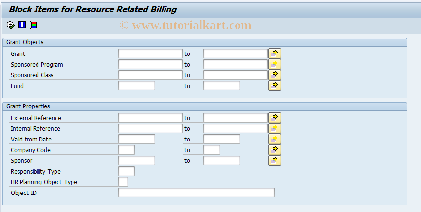 SAP TCode GM_BLOCK_STATUS - Block Billing Status