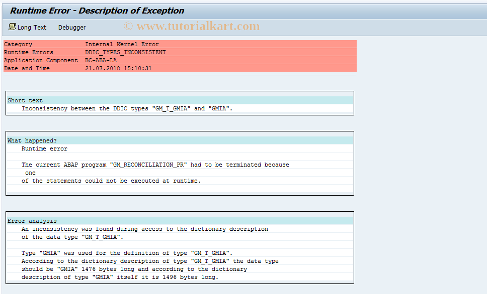 SAP TCode GM_RECON_PR - GM:Reconciliation of Purchase Requisition 