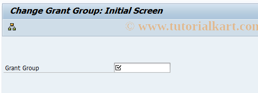 SAP TCode GM_SETS_GRANT2 - Change Grant Group