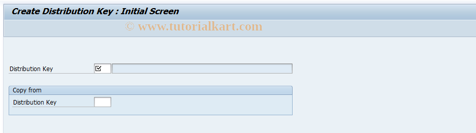 SAP TCode GP31 - Create Distribution Key