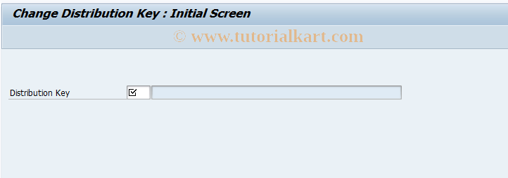 SAP TCode GP32 - Change Distribution Key