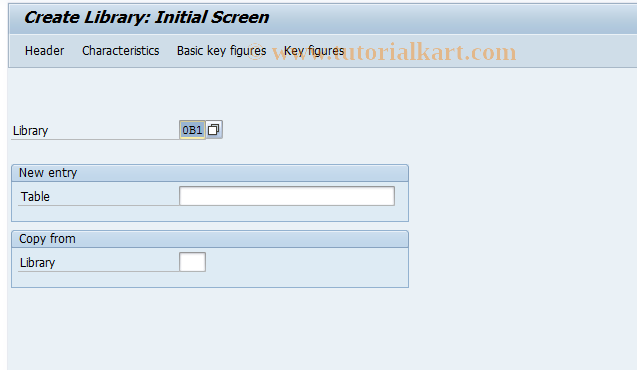 SAP TCode GR21 - Create Library