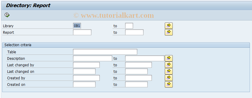 SAP TCode GR3L - Catalog: Reports