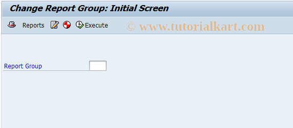 SAP TCode GR52 - Change Report Group