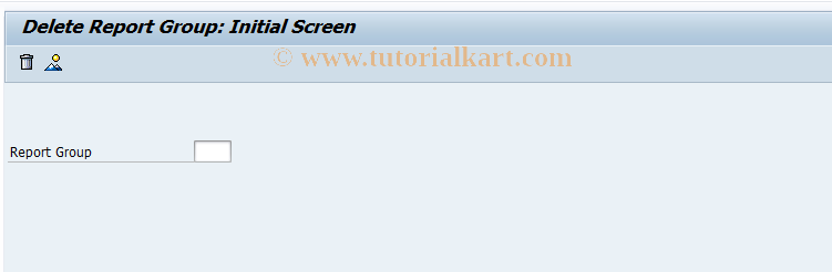 SAP TCode GR54 - Delete report group