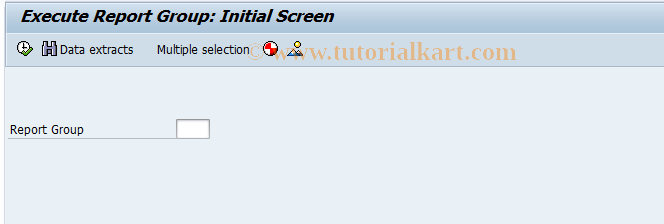 SAP TCode GR55 - Execute Report Group