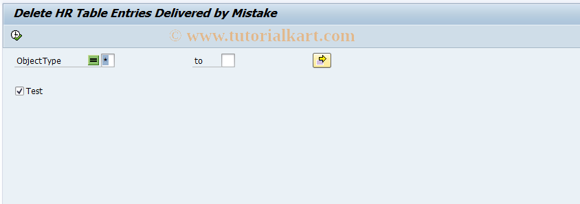 SAP TCode GRFN_HR_DEL - Deletion of HR Table Entries