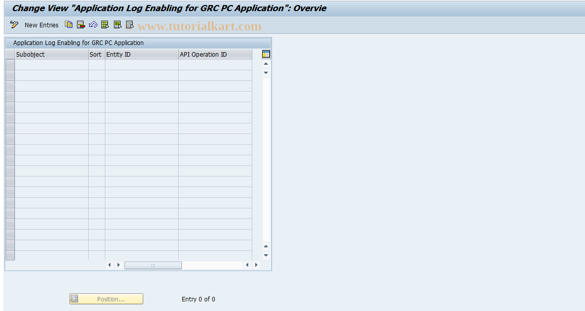 SAP TCode GRPC_LOG_ENABLE - Risk priority matrix