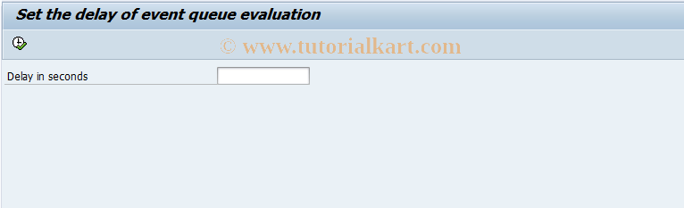 SAP TCode GRPC_SET_EVAL_DELAY - Set the delay of queue evaluation