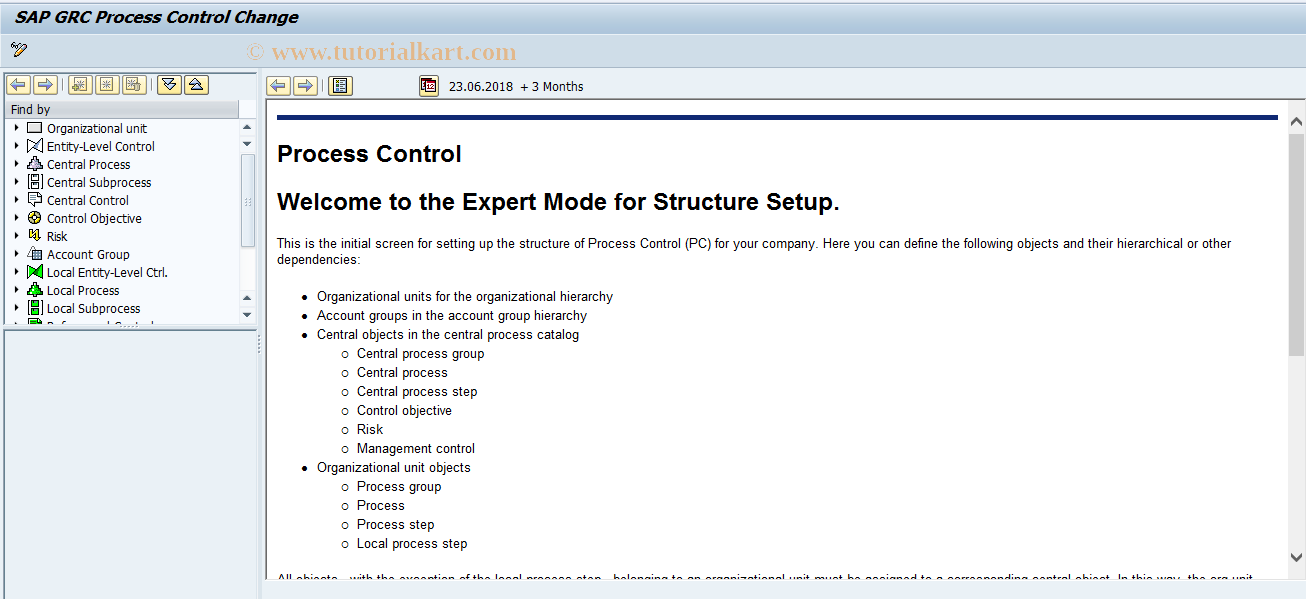 SAP TCode GRPC_STR_CHANGE - Change Process Control