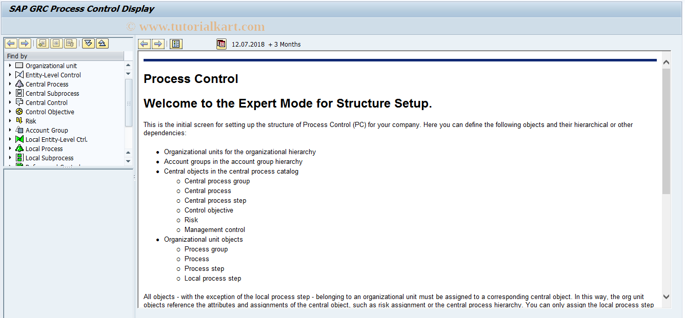 SAP TCode GRPC_STR_DISPLAY - Display Process Control