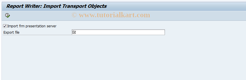 SAP TCode GRR8 - Import models