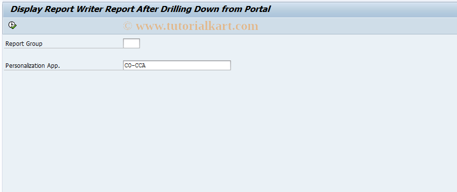 SAP TCode GRW_PORTAL_LAUNCH - Start Report Group from Portal