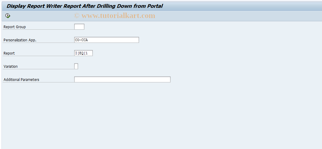 SAP TCode GRW_PORTAL_LAUNCHNEW - Start Report Group from Portal