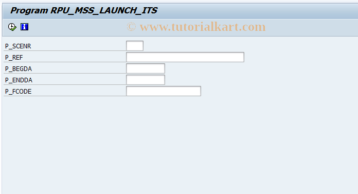 SAP TCode HRMSS_LAUNCH_ITS - Launch ITS From WD ABAP